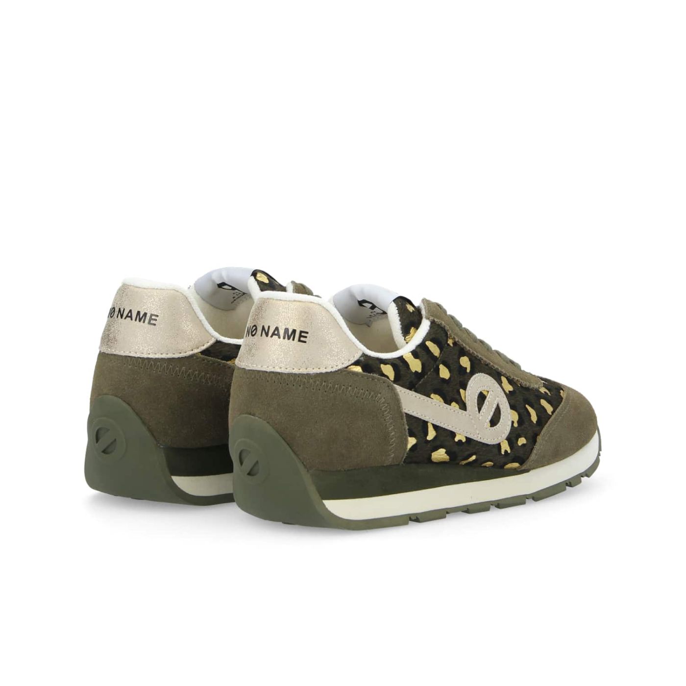 CITY RUN JOGGER W  -  LEO/SUEDE  - VERDE OLIVA/LEOPARDATO